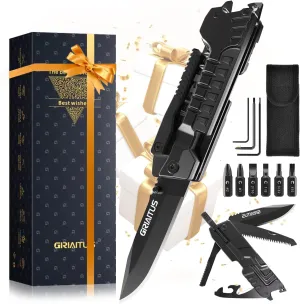 Gifts for Men, Christmas Stocking Stuffers for Dad from Daughter Son, Multitool Knife 17 in 1 EDC Gear Cool Men Gift Unique Birthday Gifts for Dad, Gifts for Him Husband Father Grandpa Camping