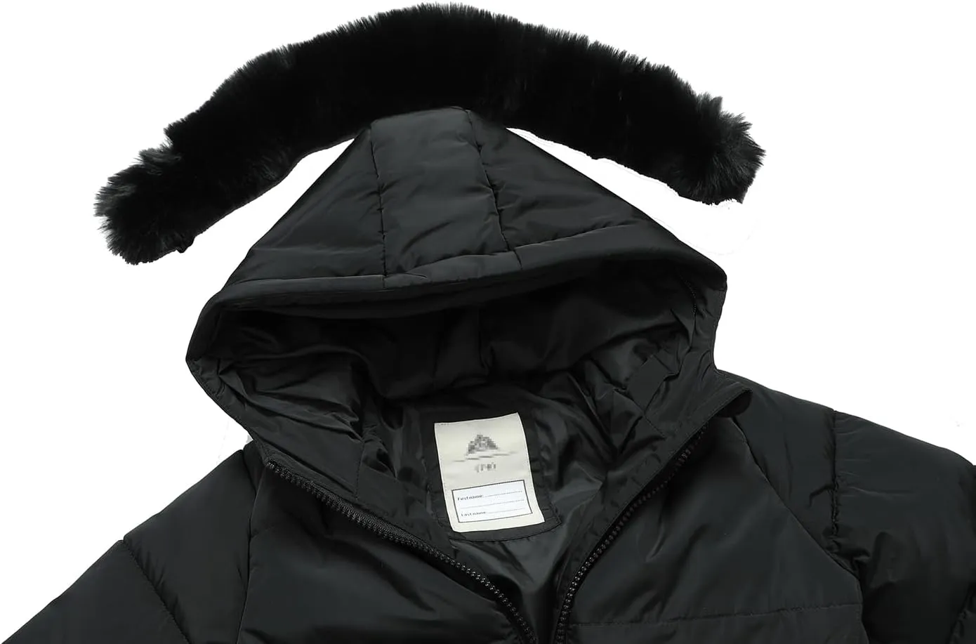 Girl's Winter Long Coat Parka Kids Warm Hooded Puffer Jacket Long-lasting