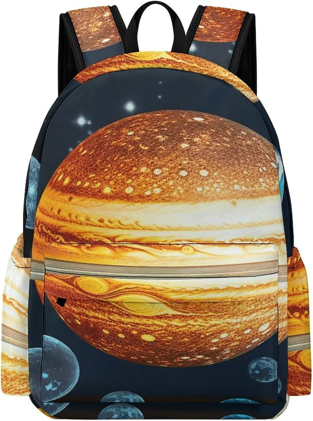 Glow in The Dark Solar Star Backpack for Men Women, Waterproof Oxford Bookbag Large Capacity, Durable Lightweight Travel Daypack