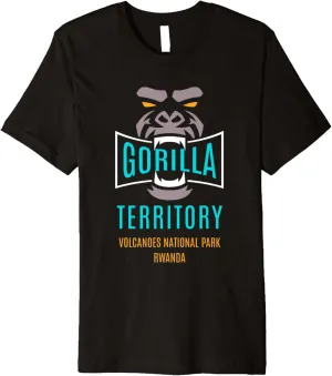 Gorilla Territory Volcanoes National Park Rwanda Gorilla Premium T-Shirt