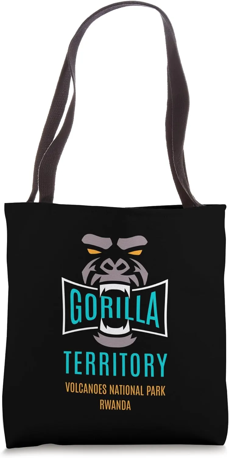 Gorilla Territory Volcanoes National Park Rwanda Gorilla Tote Bag