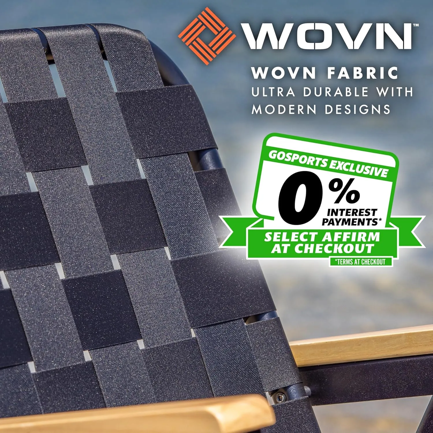 GoSports WOVN Beach Backpack Chair - 9 Styles Available - Premium Folding Camping Chair