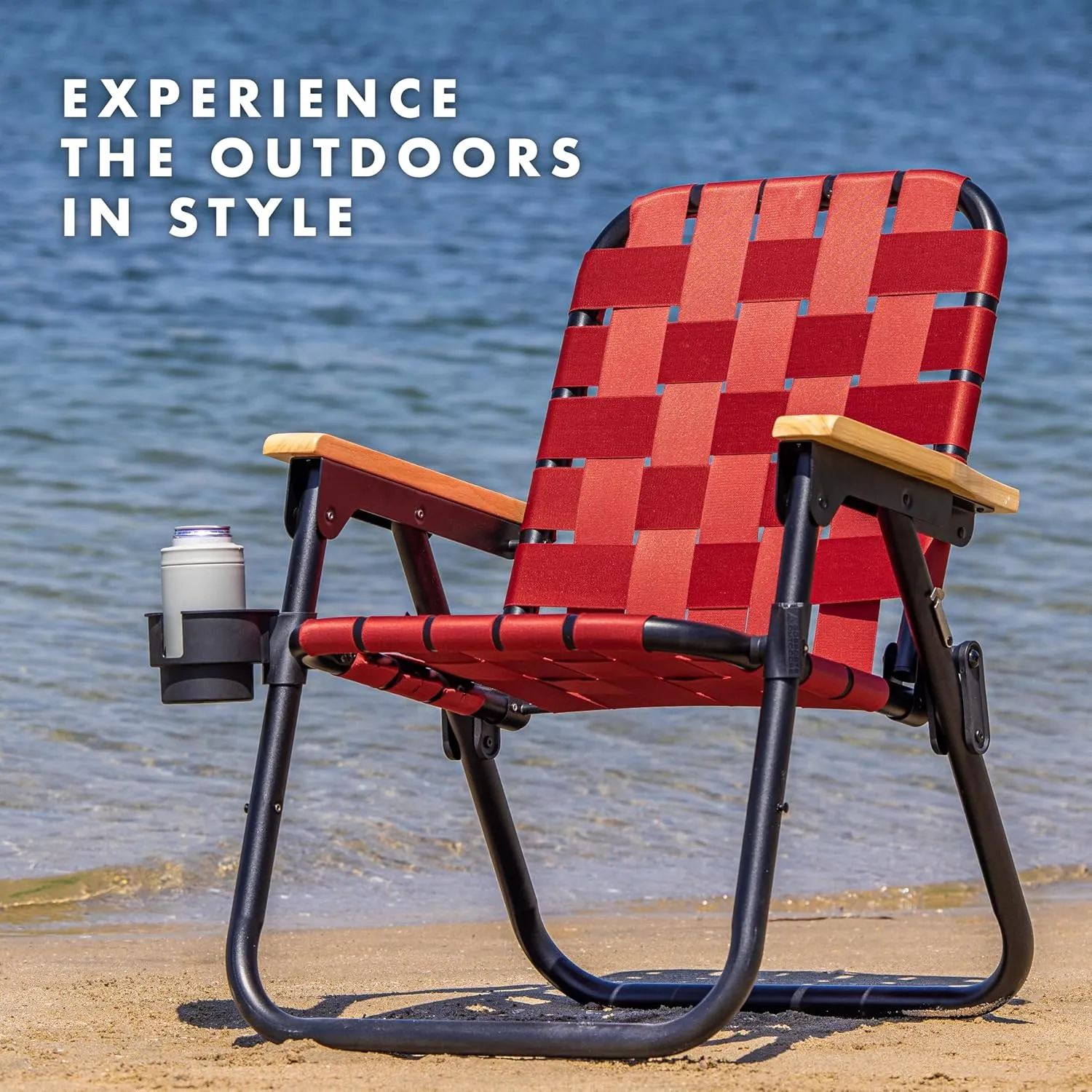 GoSports WOVN Beach Backpack Chair - 9 Styles Available - Premium Folding Camping Chair