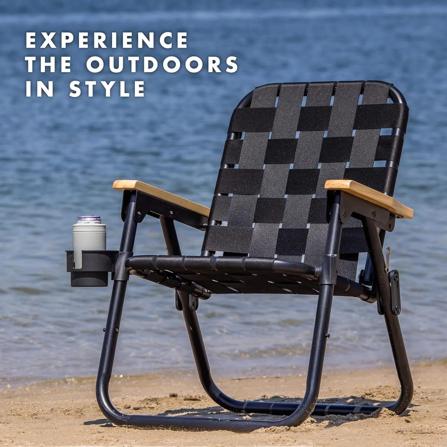 GoSports WOVN Beach Backpack Chair - 9 Styles Available - Premium Folding Camping Chair