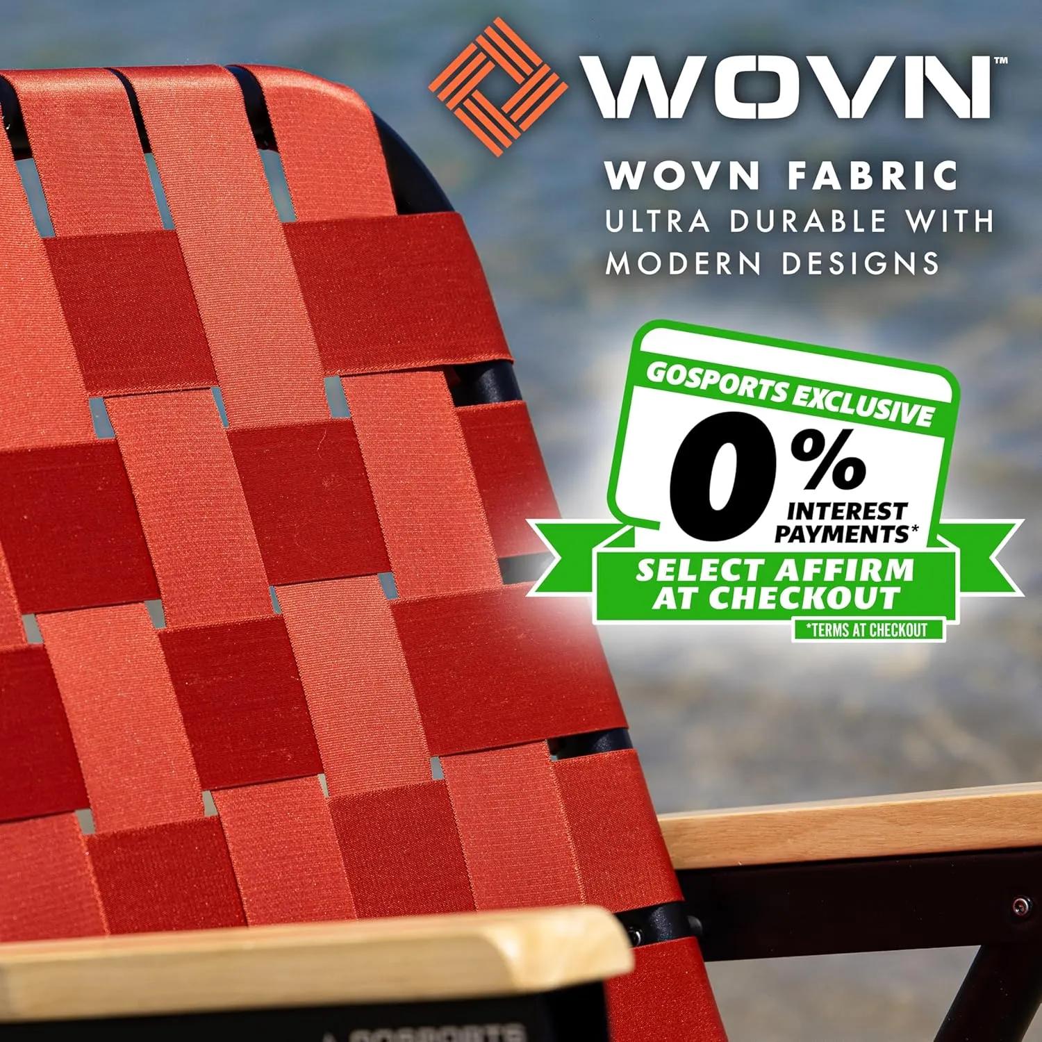 GoSports WOVN Beach Backpack Chair - 9 Styles Available - Premium Folding Camping Chair