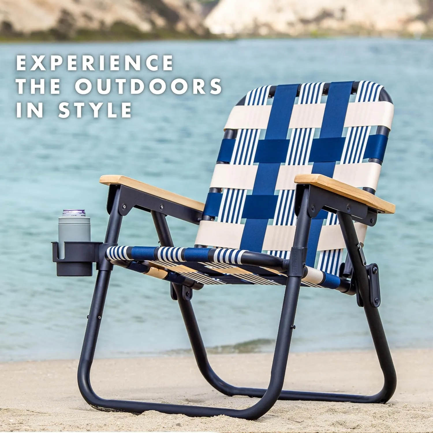 GoSports WOVN Beach Backpack Chair - 9 Styles Available - Premium Folding Camping Chair