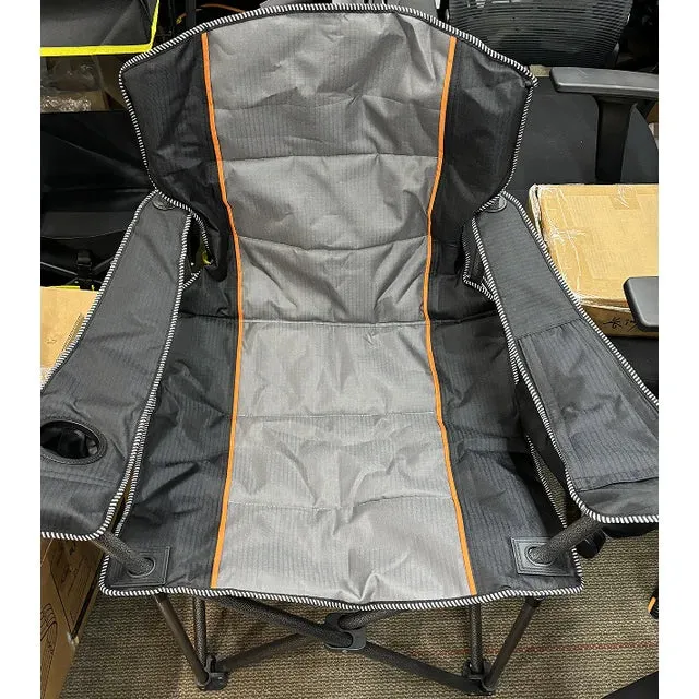 GVDV Oversized Camping Chair, Comfort Padded Portable Camp Chair Support 500 lbs Capacity, Foldable Chair for Camping Beach Fishing