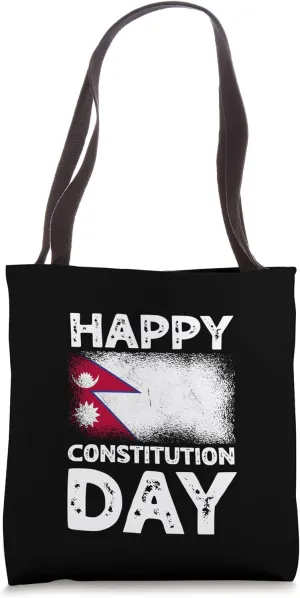 Happy Constitution Day Nepal Nepalese Independence Day Tote Bag