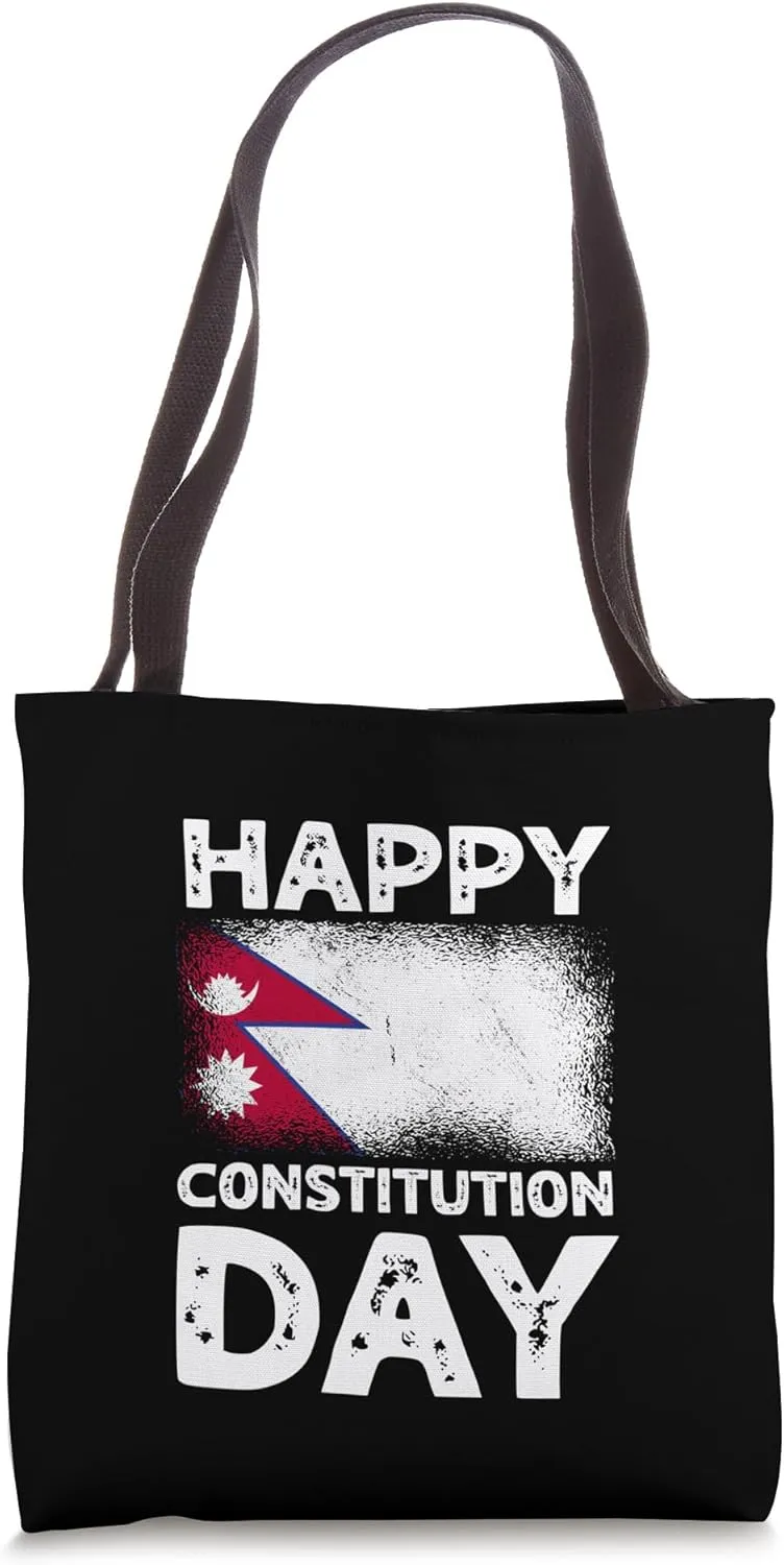 Happy Constitution Day Nepal Nepalese Independence Day Tote Bag