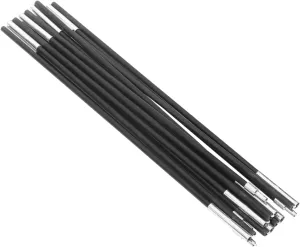 Happyyami 2pcs Fiberglass Tent Pole Replacement Kit Portable Support Poles for Camping Hiking and Outdoor Activities Easy to Store and Carry