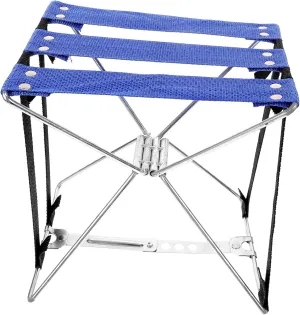 Happyyami Portable Folding Camping Stool Lightweight Chair for Fishing Outdoor and Travel Frame Easy to Carry Versatile Use for Resting and Relaxing