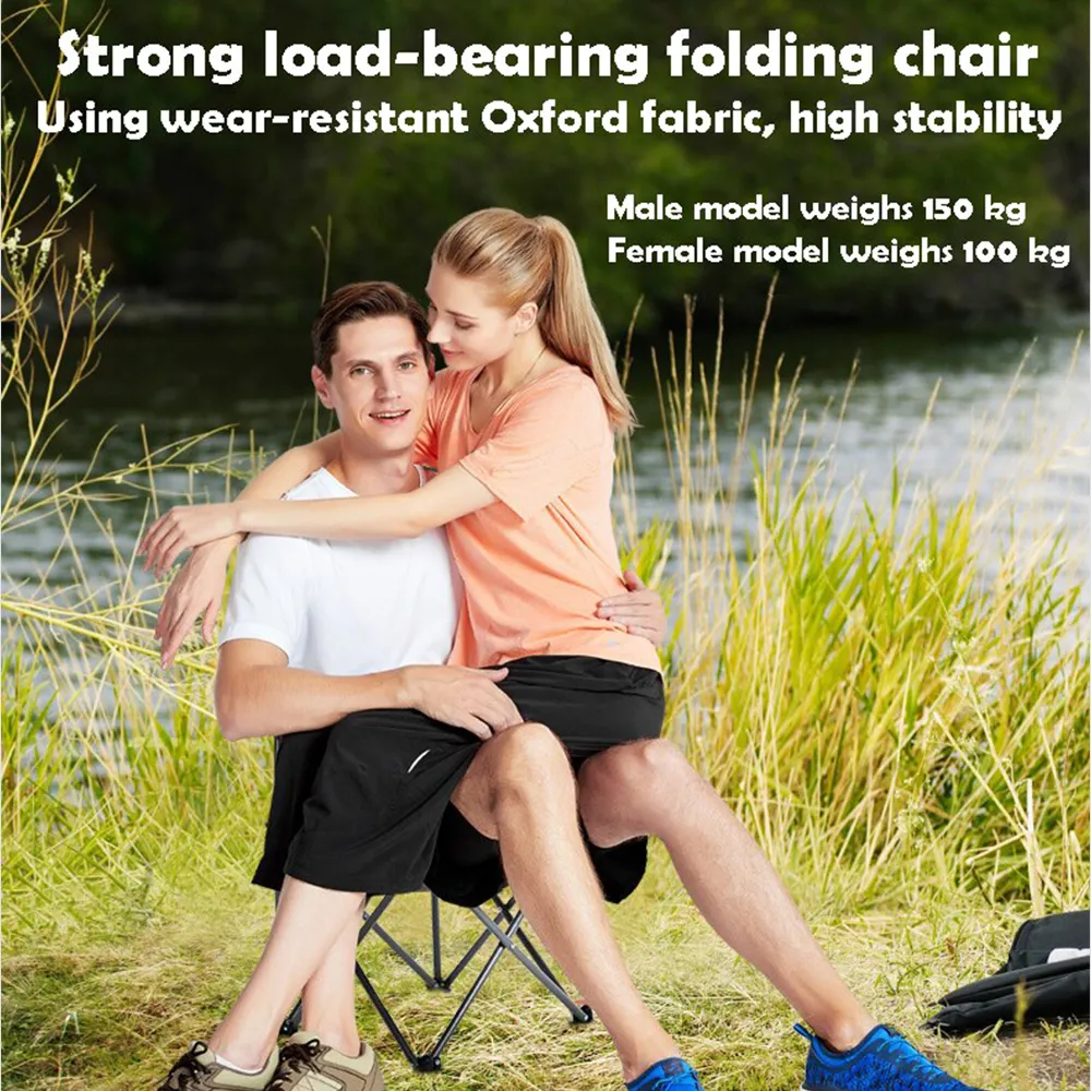 Hewolf 5pcs Set Camping Foldable Table and Chairs - Black