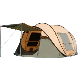 Hewolf Quick Tent 3-4 Person - Camel