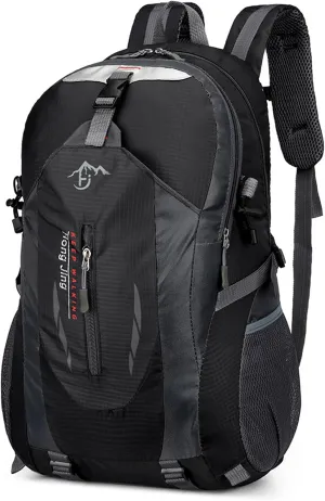 Hiking backpack 40L, Waterproof Lightweight Outdoor Hiking Trekking Daypack Travel Backpack for Men Women(Black)