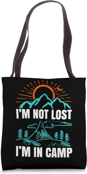 Hiking Saying, Mountain Lines, Alps Motif, Hiking. Tote Bag