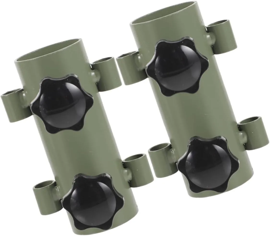 Hiking Tent Pole Holder Metal Clamp for Outdoor Canopy Strong Stand Easy Assembly