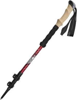Hiking Trekking Poles Lightweight Trekking Poles Aluminum Adjustable Hiking Sticks Telescoping Walking Sticks Hiking Sticks for Trekking(Red)