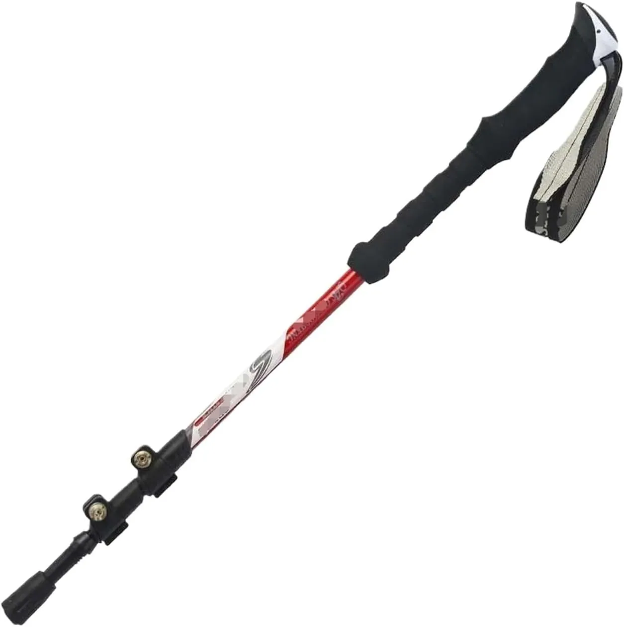Hiking Trekking Poles Ultralight Carbon Fiber Trekking Poles Lightweight Strong for Hiking Camping Mountaining Hiking Sticks for Trekking(Red)