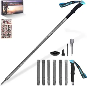 Hiking Walking Staff, Outdoor Multitool Gear Trekking Pole