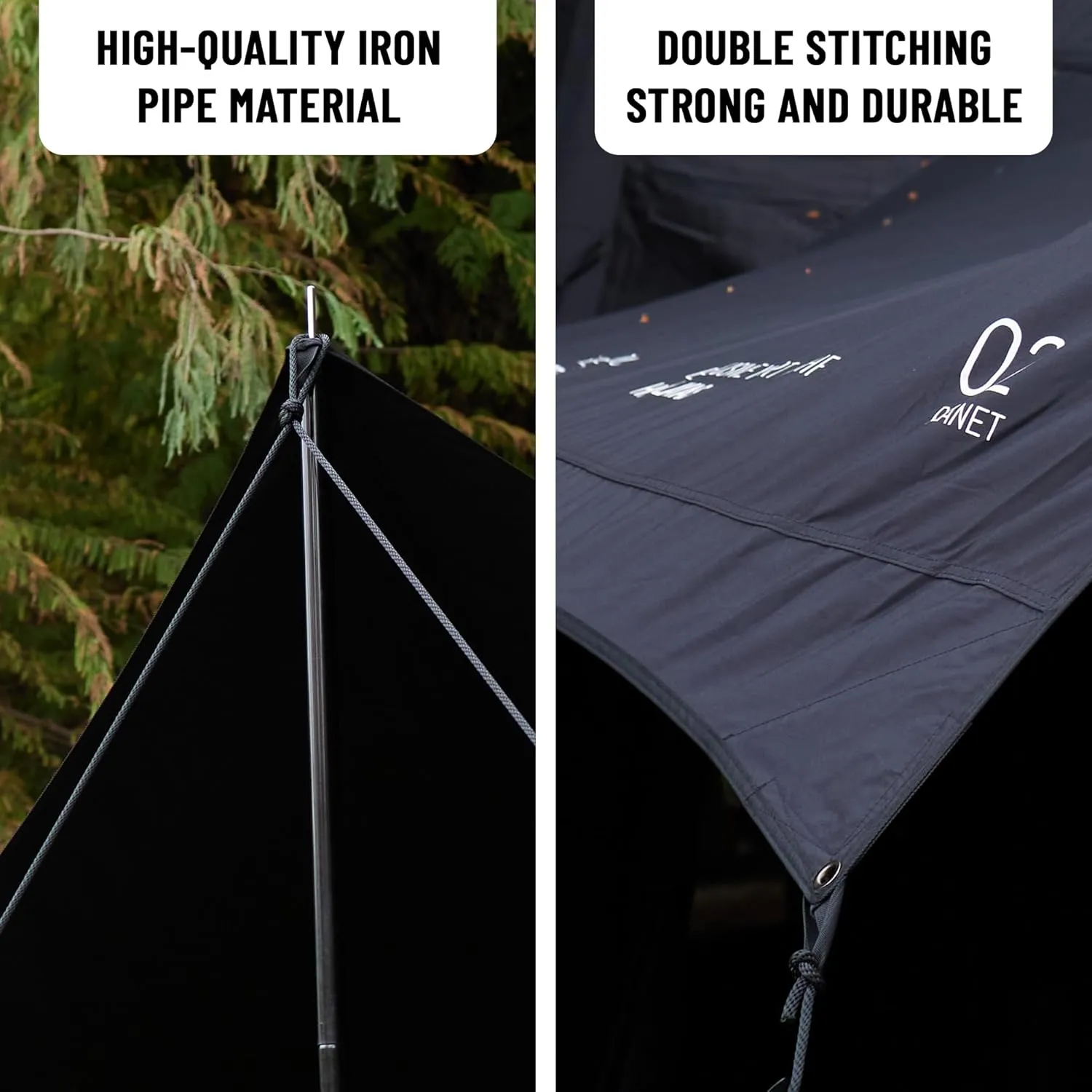 Himalaya Inflatable Dome Tent - 6-10 Person Family Tent with Stove Jack, Easy Setup for 4 Season Outdoor Camping & Glamping