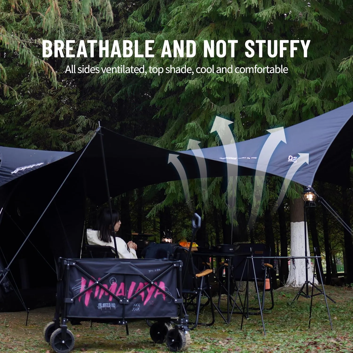 Himalaya Inflatable Dome Tent - 6-10 Person Family Tent with Stove Jack, Easy Setup for 4 Season Outdoor Camping & Glamping