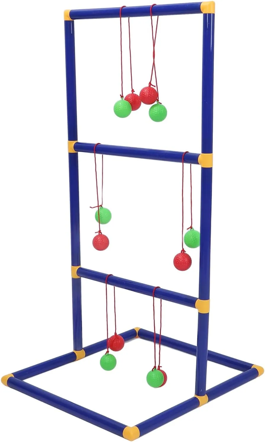 HURRISE Ladder Toss Game Set with Easy Setup, Competitive Fun, Interactive Play, ABS Construction for Ages 3 and