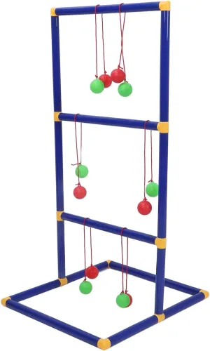 HURRISE Ladder Toss Game Set with Easy Setup, Competitive Fun, Interactive Play, ABS Construction for Ages 3 and