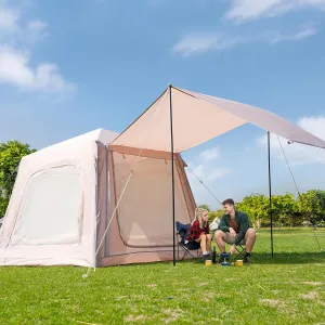 Inflatable Blow Up Tents for Camping,Waterproof Oxford Hot Tent with Manual Pump,Spacious Easy Setup Inflatable Camping Air Tent for Family Glamping