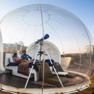 Inflatable Bubble Camping Tent, Outdoor Rainproof Transparent Dome Bubble House, Family Stargazing Outdoor Camping Bubble Tent,220v-8ft