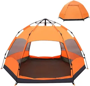 Instant Pop Up Camping Tent 5-6 Person Waterproof Windproof Easy Setup Tent for Outdoor Beach Backpacking Hiking