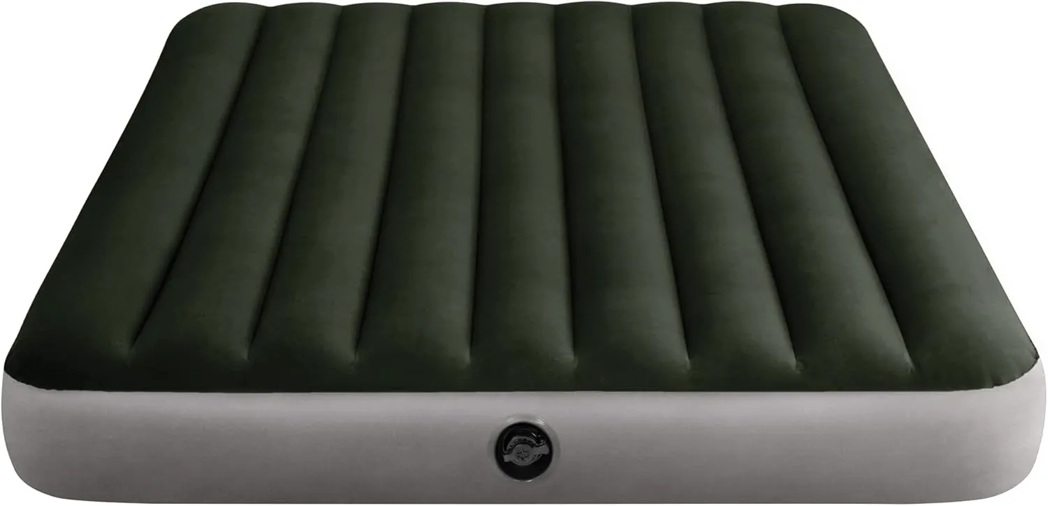 Intex 64109E Dura-Beam Standard Prestige Air Mattress: Fiber-Tech – Queen Size – 10in Bed Height – 600lb Weight Capacity – Pump Sold Separately