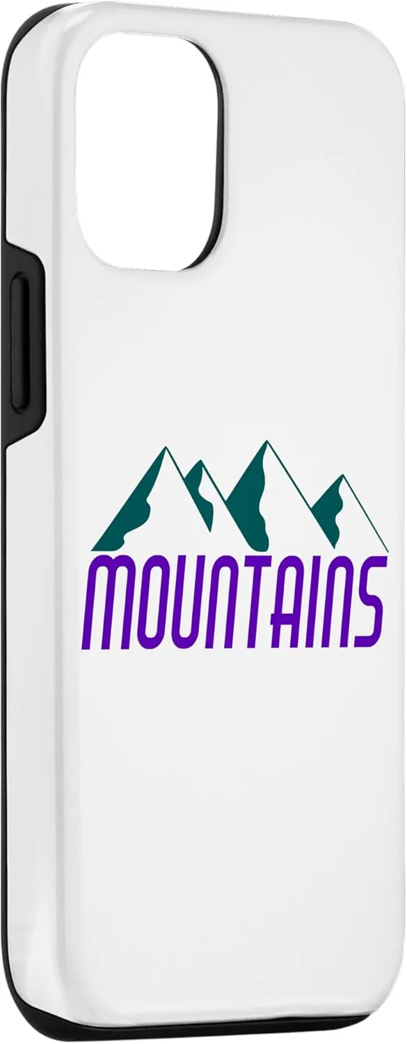 iPhone 13 Mountain Range Vintage Retro Ski Slope Outdoor Adventure Case