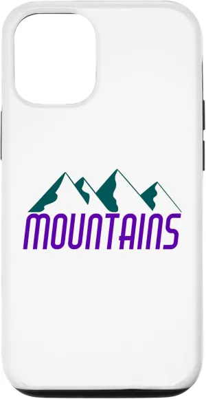 iPhone 13 Mountain Range Vintage Retro Ski Slope Outdoor Adventure Case
