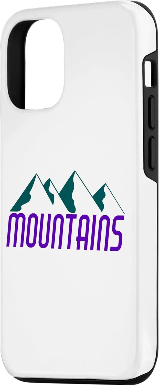 iPhone 13 Mountain Range Vintage Retro Ski Slope Outdoor Adventure Case
