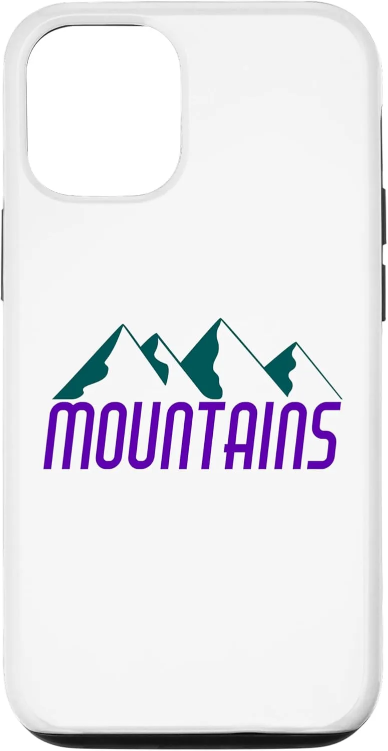 iPhone 13 Mountain Range Vintage Retro Ski Slope Outdoor Adventure Case