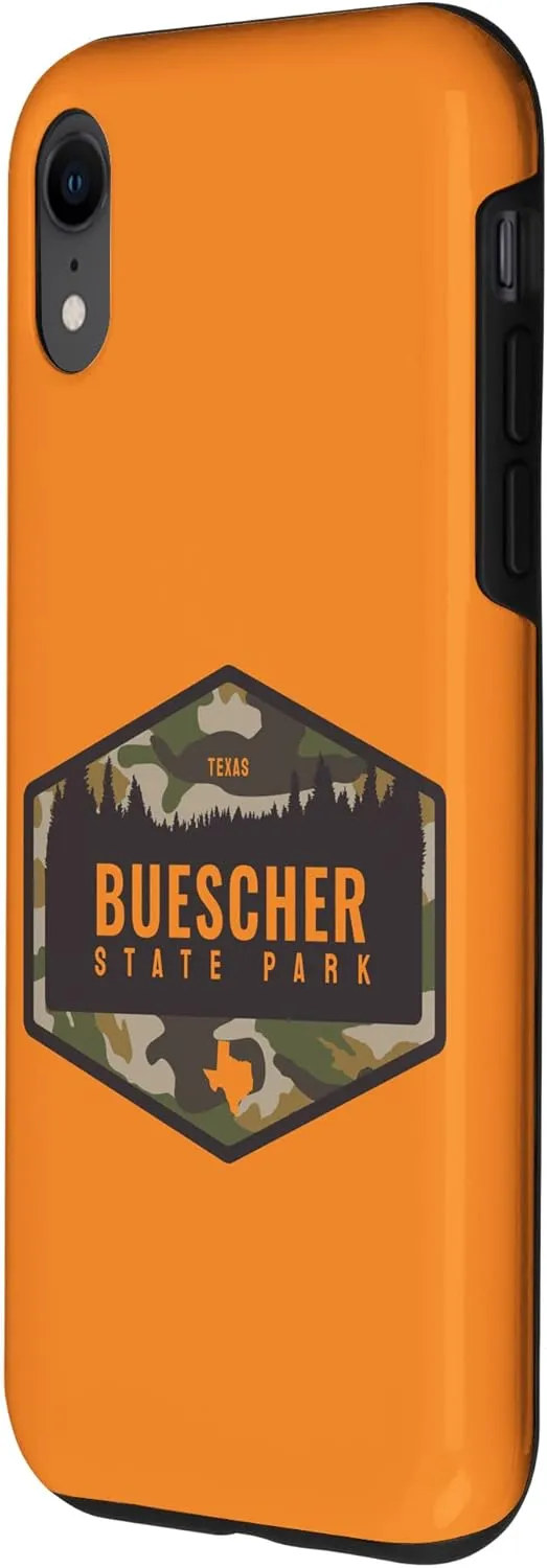 iPhone XR Buescher State Park Texas TX Camouflage Souvenir Case