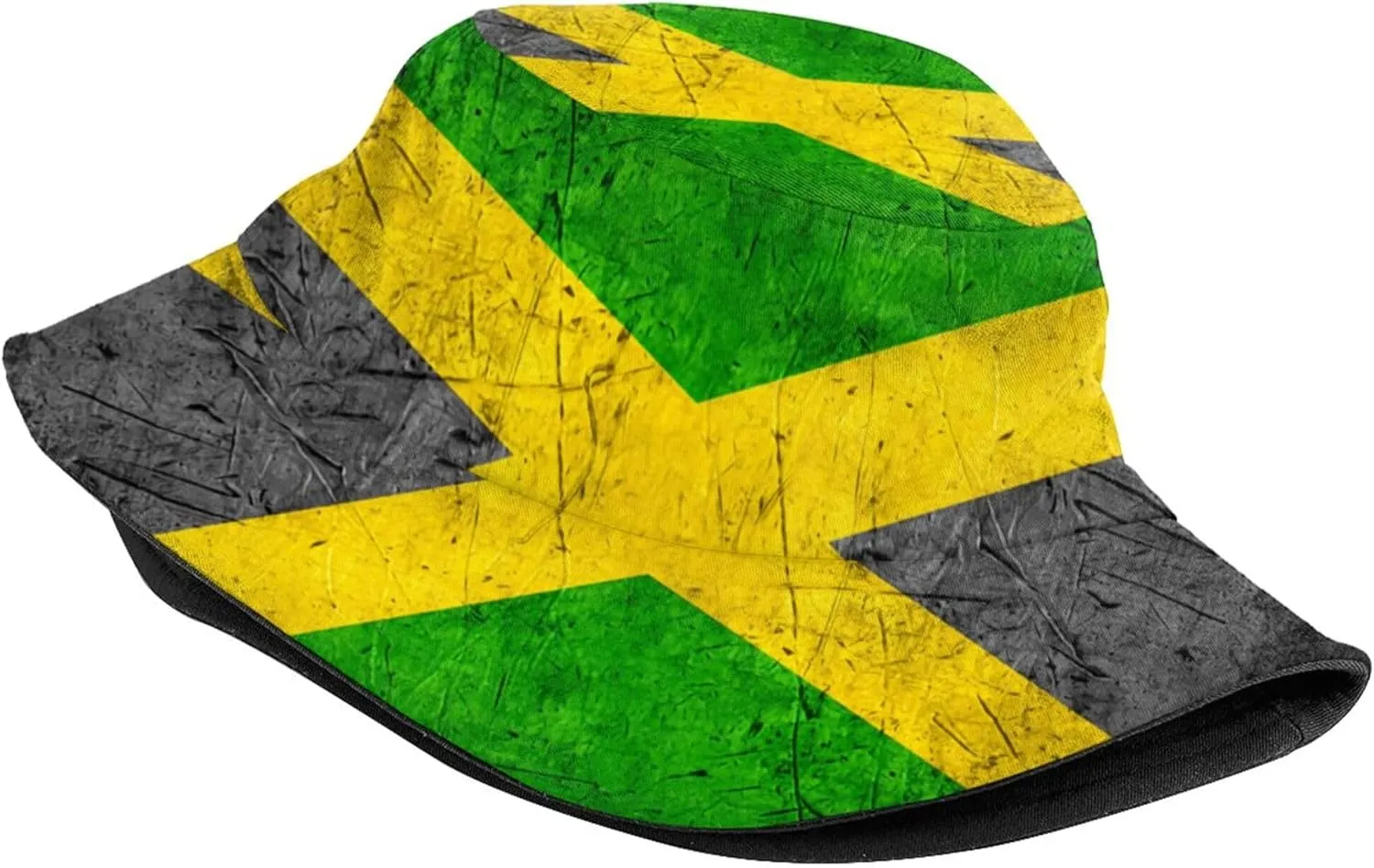 Jamaica Flag Fashion Retro Bucket Hat for Men Women Fisherman Hat Outdoor Summer Travel Hiking Caps