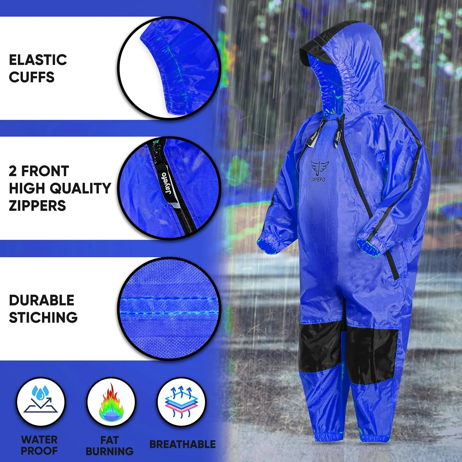 Jayefo Kids coverall Rain Suit