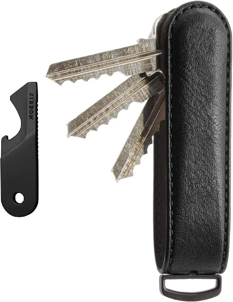 Jibbon Italian Premium Leather Key Organizer & Multifunctional EDC Keychain Multitool