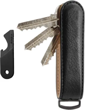 Jibbon Italian Premium Leather Key Organizer & Multifunctional EDC Keychain Multitool