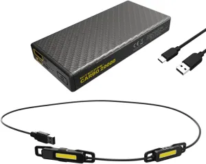 Jogging Companion : Nitecore UT05 Waist light 400 Lumens w/Lightweight Nitecore Carbo20000 20,0000mAh PowerCharger