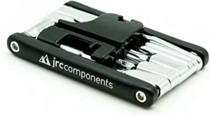 JRC Components 16 in 1 Polished Multi Tool | Chain Tool Compatible with 8,9,10,11 and 12 speed | Lightweight Road Bike MTB Multitool kit - Black