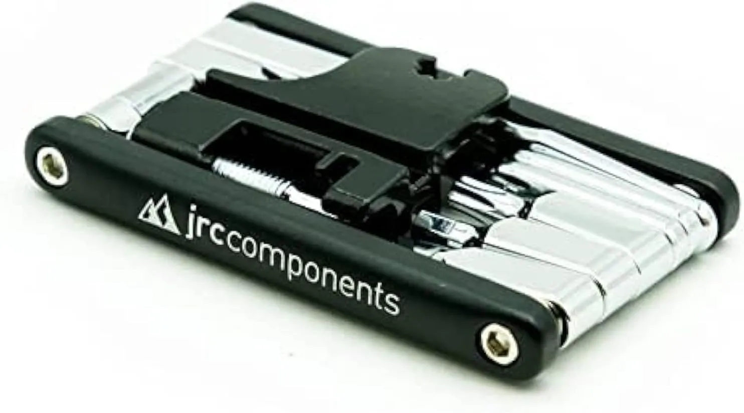 JRC Components 16 in 1 Polished Multi Tool | Chain Tool Compatible with 8,9,10,11 and 12 speed | Lightweight Road Bike MTB Multitool kit - Black