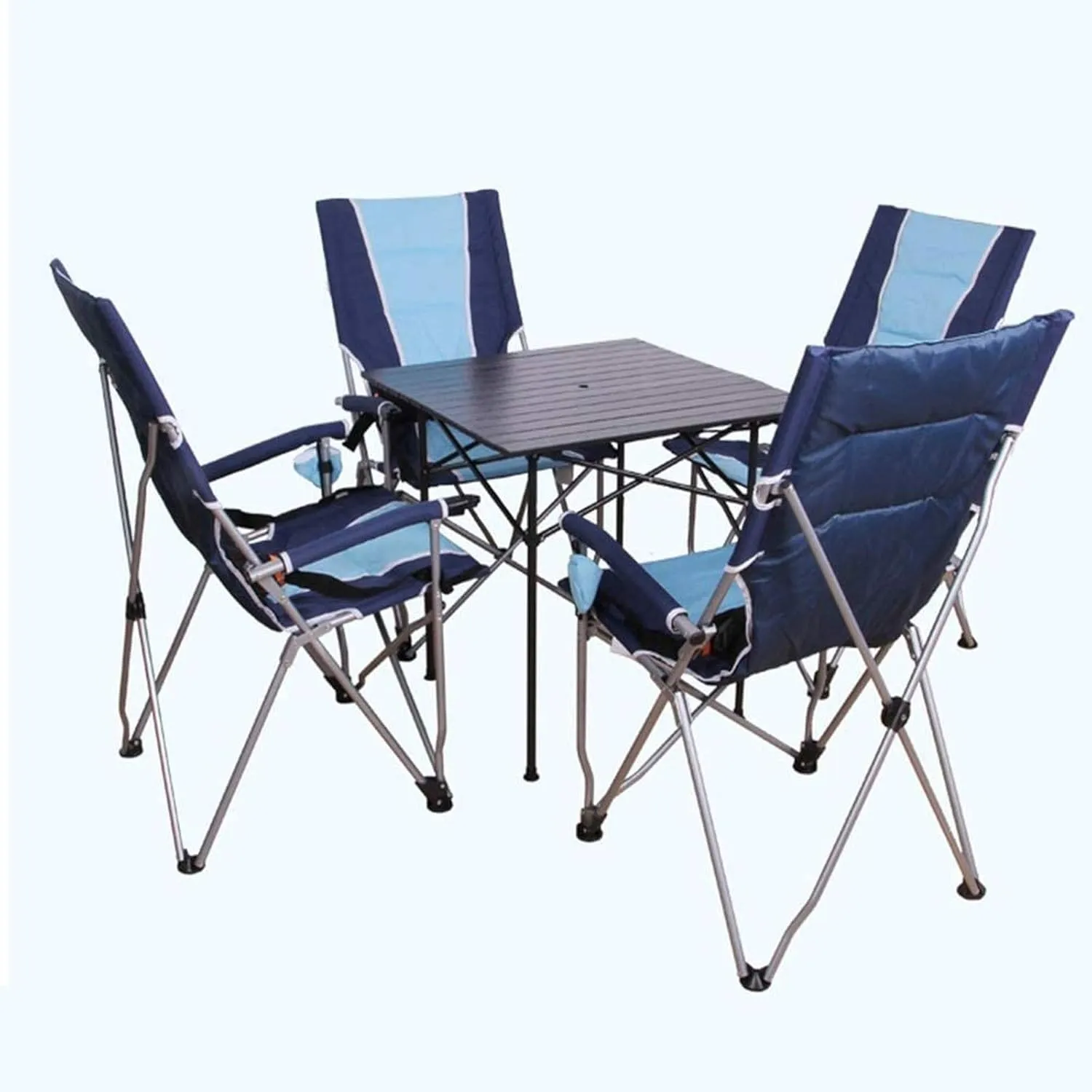 JTKDL Picnic Chair,Outdoor Portable Folding Chair,High Back Leisure Fishing Chair,Barbecue Self Driving Beach Chair (Color : Red)