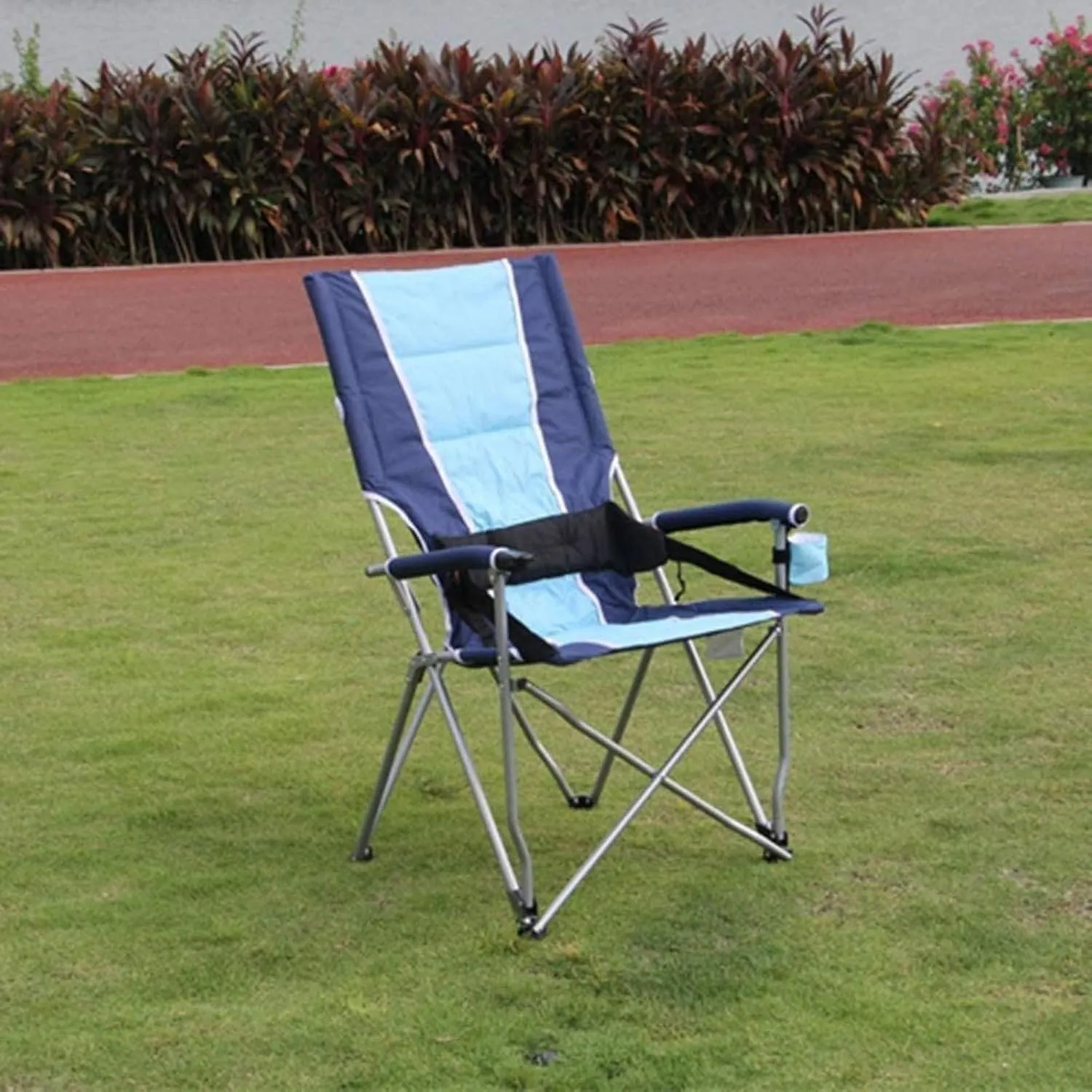 JTKDL Picnic Chair,Outdoor Portable Folding Chair,High Back Leisure Fishing Chair,Barbecue Self Driving Beach Chair (Color : Red)