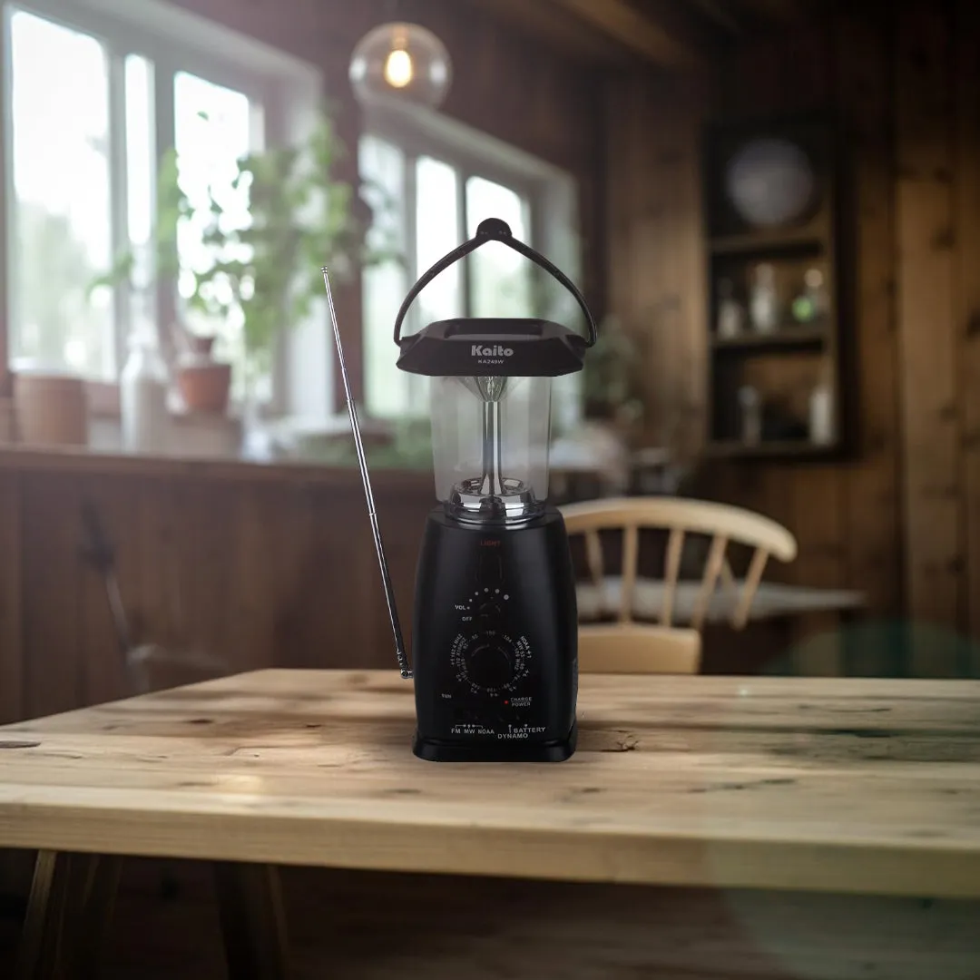 Kaito KA249W Crank Lantern & NOAA Weather Radio