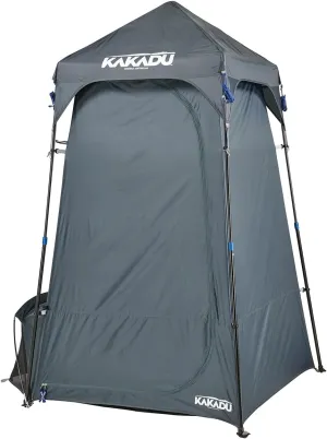 Kakadu Outback Shower Tent, Portable Privacy Tent, Outdoor Camping Toilet Tent, Changing Room, Sturdy, Easy Setup - with LED Light, Carry Bag, Towel Rod