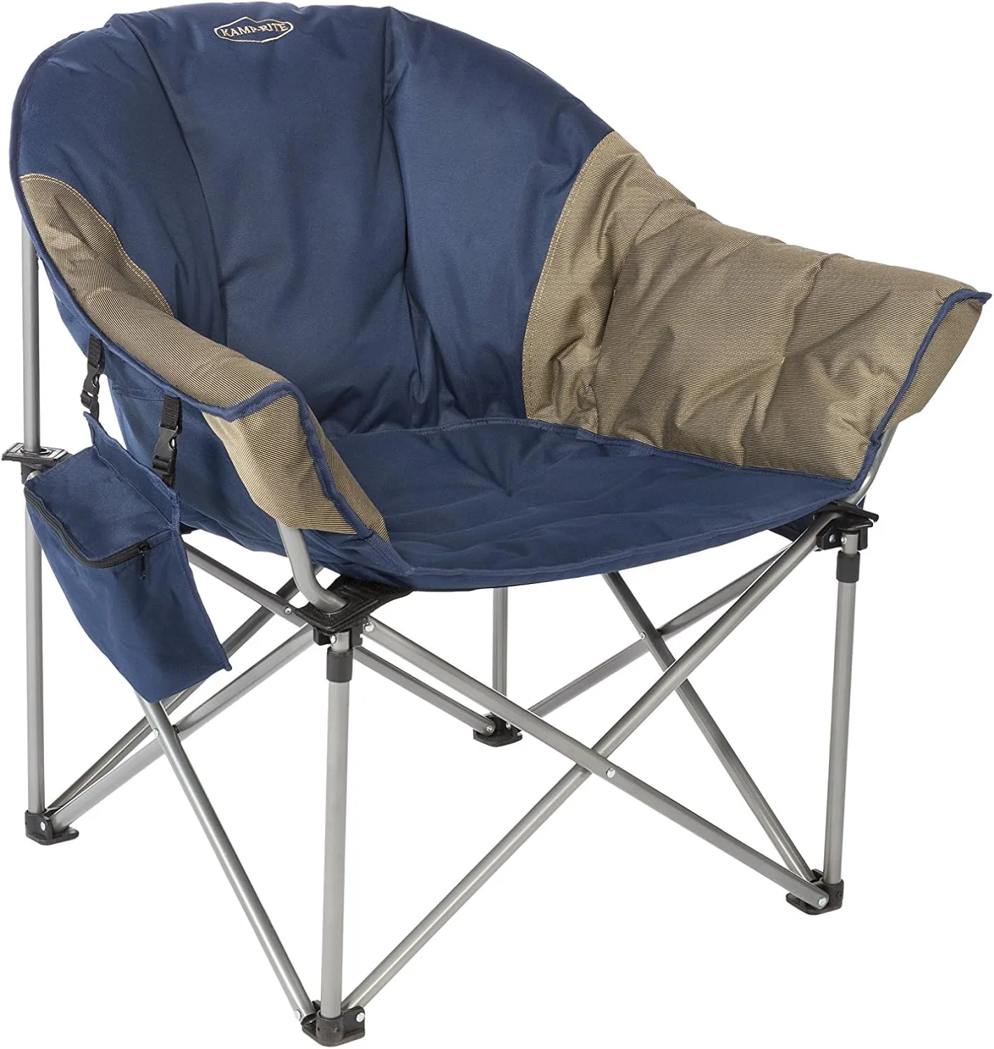 Kamp-Rite Kozy Klub Chair CC420 Extra Large Comfortable Padded Camping Tailgaiting Fishing Outdoor Chair