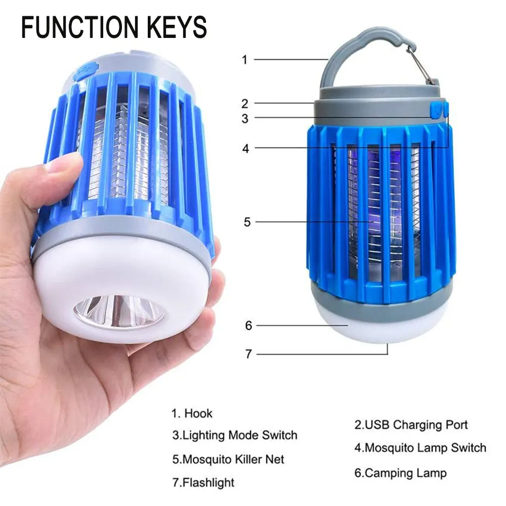 Keilini Solar and USB charging Outdoor LED Light and Mosquito Killer