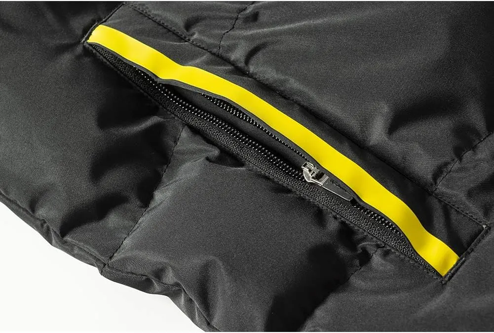KELME Men's Long Parka Winter Coats, Windproof Hooded Soccer Jacket, Stadium Outdoor Cold Weather Warm Outerwear